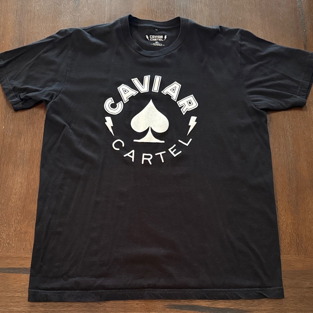 Caviar Cartel Black Short Sleeve Tee XL